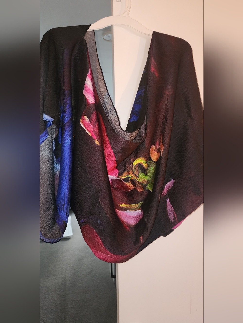 Ted Baker Black Top with Blue Accents